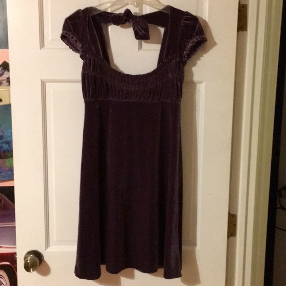 Free people purple velvet dress